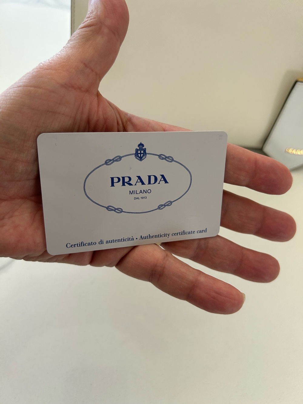 Prada White City Calfskin Saffiano Greche Paradigme Bag. NO SHOULDER STRAP - Picture 15 of 16